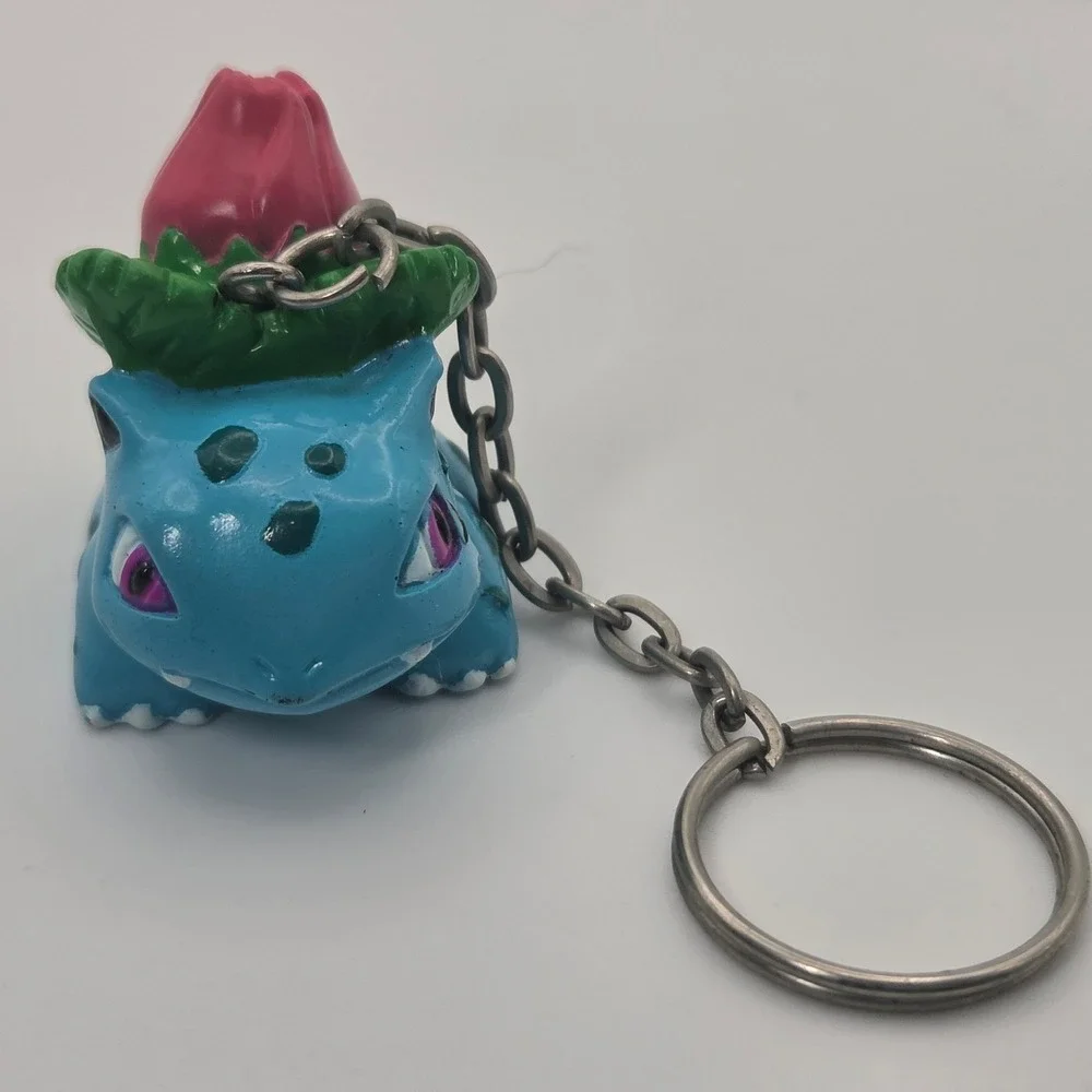 Pokemon Bulbasaur Basic Fun BFI Keychain Figure 1998 Nintendo Vintage